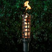 TOP Fires by The Outdoor Plus OPT-TCH16SS Woven TopLite Torch with Stand