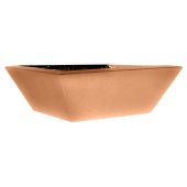 Fire by Design C-SQ30 Smooth Copper 30-Inch Square Fire Bowl