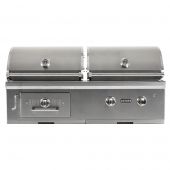 Coyote Stainless Steel Built-In Gas & Charcoal Combo Grill 50-Inch (C1HY50)