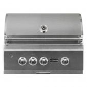 Coyote S-Series Stainless Steel Built-In Gas Grill with Infrared Sear Burner & Rotisserie 30-Inch (C2SL30)