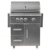 Coyote S-Series Stainless Steel Freestanding Gas Grill with Infrared Sear Burner & Rotisserie 30-Inch (C2SL30-CT)