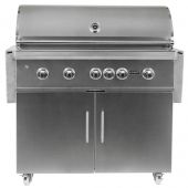 Coyote S-Series Stainless Steel Freestanding Gas Grill with Infrared Sear Burner & Rotisserie 42-Inch (C2SL42-CT)