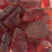 Warming Trends 1-Pound Recycled Fireglass, 3/4-Inch, CA Red
