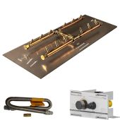 Crossfire by Warming Trends Mercury Push Button Spark Ignition H-Style Brass Fire Pit Burner Kit