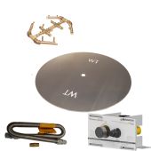 Crossfire by Warming Trends Mercury Push Button Spark Ignition Octagonal Brass Fire Pit Burner Kit