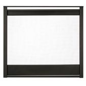 Outdoor Lifestyles Black Corner Firescreen Front for Corner Series Multi-Sided Gas Fireplace