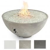 The Outdoor GreatRoom Company CV-30E Cove Edge Round Gas Fire Pit, 42-Inch