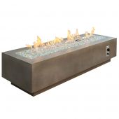 The Outdoor GreatRoom Company CV-72 Cove Linear Gas Fire Pit Table, 72-Inch
