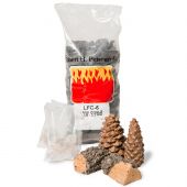 Real Fyre DP-5 Decor Pack with Bryte Coals, Lava Coals, Wood Chips and Pine Cones