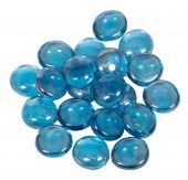 Dagan DG-GB-LHTBLIR 3/4-Inch Fire Beads, 10, Light Blue Iridescent