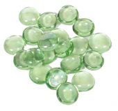 Dagan DG-GB-LHTGNIR 3/4-Inch Fire Beads, 10, Light Green Iridescent