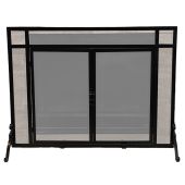 Dagan Fireplace Screen with Doors, 44x33-Inches