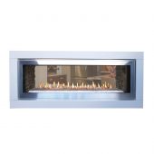 White Mountain Hearth DVLL48SP-OUT Boulevard Direct Vent Double Sided Indoor/Outdoor Linear Fireplace, 48-Inches