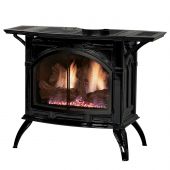 White Mountain Hearth DVP30CC Direct-Vent Cast Iron Stove with Slope Glaze Burner, 30-Inches
