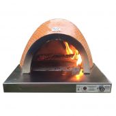 HPC Fire FDP-VILLA-EI Villa Dual Fuel Wood & Gas Built-In Glass Tile Pizza Oven