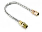 Dante Whistle-Free Stainless Steel Gas Flex Line, 3/8-Inch ID with 1/2-Inch MIP x 1/2-Inch FIP