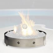 Kingsman FP20SSRT Decorative Stainless Steel Ring for FP2085NT and FP2085LPT Round Fire Pit Kits