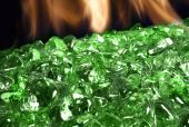 American Fyre Designs Emerald Diamond Nugget Fire Glass