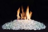 American Fyre Designs Clear Diamond Nugget Fire Glass