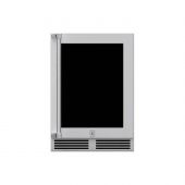 Hestan GRWG24 Outdoor Glass Door Dual Zone Refrigerator with Wine Storage and Lock, 24-Inches