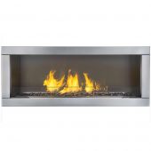 Napoleon GSS48E Galaxy Linear Outdoor Electronic Ignition Gas Fireplace with LED Lighting and Remote