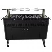 Everdure HBCE3BUS Hub II Freestanding Charcoal Grill and Rotisserie, 53.75-Inches