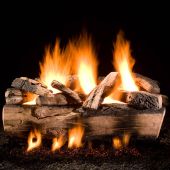 Hargrove Double Stack Kodiak Timbers Large Vented Gas Logs Only (HGKTSDS)