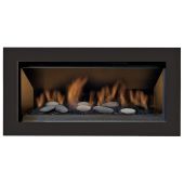 Sierra Flame LAMEGO-45-LIGHT-EI 45-Inch Lamego Zero Clearance Built-In Linear Gas Fireplace with Electronic Ignition with Fireglass and Rock Media Set