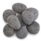 American Fire Glass 10-Pound Gray Lava Stone, Large 2-4 Inch