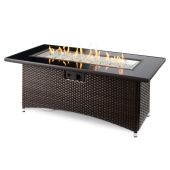 The Outdoor GreatRoom Company MG-1242-BLSM-K Montego Gas Fire Table Balsam 30x59.25-Inches