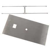 Fire by Design Linear H-Shaped Match Light Gas Fire Pit Burner Kit with Linear Flat Plate