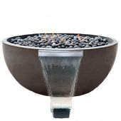 Fire by Design MGVSRFWB48 Round Vessel 48-Inch GFRC Fire and Water Bowl