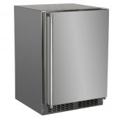 Stainless Steel Outdoor Freezer with Lock, 24-Inch, Reversible Hinge