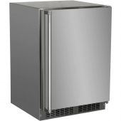 Stainless Steel Outdoor Refrigerator with Lock, 24-Inch