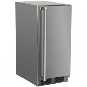 Stainless Steel Outdoor Refrigerator with Lock, 15-Inch