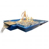 Fire by Design MGSOS3008 Oblique Scupper 30-Inch Fire and Water Bowl