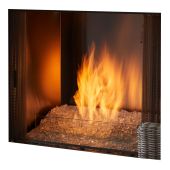 Outdoor Lifestyles Courtyard 36-Inch Contemporary Outdoor Natural Gas Fireplace with IntelliFire Ignition