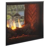 Outdoor Lifestyles Fortress 36-Inch Indoor/Outdoor See-Through Gas Fireplace with IntelliFire Ignition