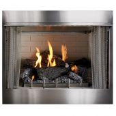 Empire OP42FP Carol Rose Coastal Collection 42-Inch Outdoor Gas Fireplace with Wildwood Log Set