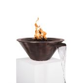 TOP Fires by The Outdoor Plus Cazo Round Copper Gas Fire and Water Bowl