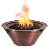 TOP Fires by The Outdoor Plus Cazo Round Copper Gas Fire Bowl