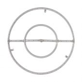 The Outdoor Plus OPT-1xx Round Stainless Steel Gas Fire Pit Burner
