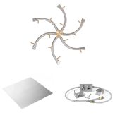 The Outdoor Plus Stainless Steel Bullet Spark Ignition Gas Fire Pit Burner Kit