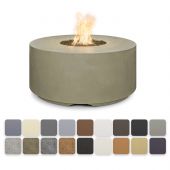 TOP Fires by The Outdoor Plus Florence 46-Inch Round Concrete Gas Fire Pit