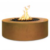 TOP Fires by The Outdoor Unity 72x24-Inch Round Corten Steel Gas Fire Pit