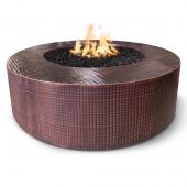 TOP Fires by The Outdoor Unity 48x24-Inch Round Copper Gas Fire Pit