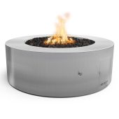 TOP Fires by The Outdoor Unity 48x24-Inch Round Stainless Steel Gas Fire Pit
