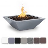 TOP Fires by The Outdoor Plus Maya Square Powder Coat Gas Fire Bowl