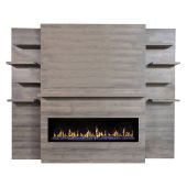 Modern Flames OR60-SLIM-AFWO Orion Slim 60-Inch Linear Electric Fireplace with Fireplace Wall