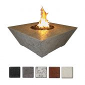 Grand Canyon OSQRFT-484818 Olympus 48x48-Inch Square Concrete Gas Fire Pit